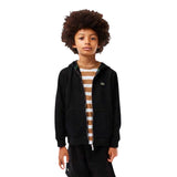 Lacoste Boys Basic Full Zip Hoodie Black
