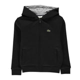 Lacoste Boys Basic Full Zip Hoodie Black