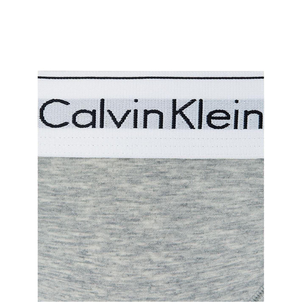 Calvin Klein Womens Cotton Blend Lightweight Modern Briefs Grey