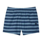 Lacoste Mens Striped Swimming Trunks Blue