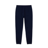 Lacoste Mens Fleece Cuffed Joggers Navy Blue Faded