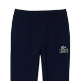 Lacoste Mens Fleece Cuffed Joggers Navy Blue Faded