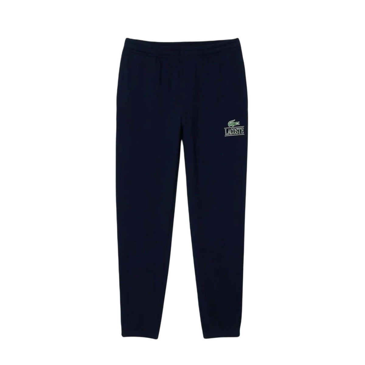Lacoste Mens Fleece Cuffed Joggers Navy Blue Faded
