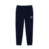 Lacoste Mens Fleece Cuffed Joggers Navy Blue Faded