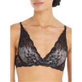 Calvin Klein Womens Floral Bra Black