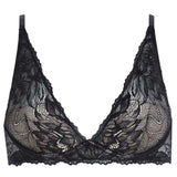 Calvin Klein Womens Floral Bra Black