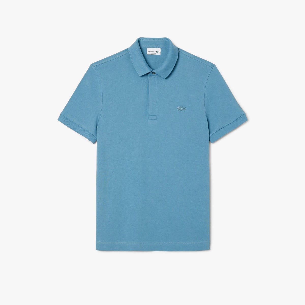 Lacoste Mens Paris PiquÃ© Stretch Regular Polo Shirt Sky Blue