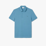 Lacoste Mens Paris PiquÃ© Stretch Regular Polo Shirt Sky Blue