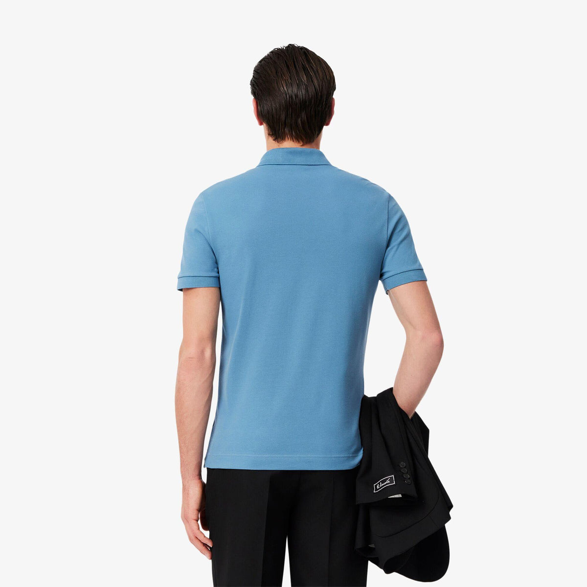 Lacoste Mens Paris PiquÃ© Stretch Regular Polo Shirt Sky Blue