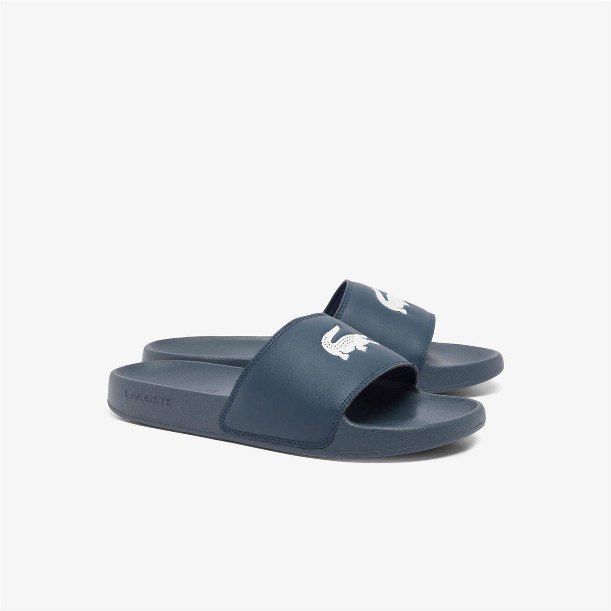 Lacoste Mens Serve Sliders Navy/White