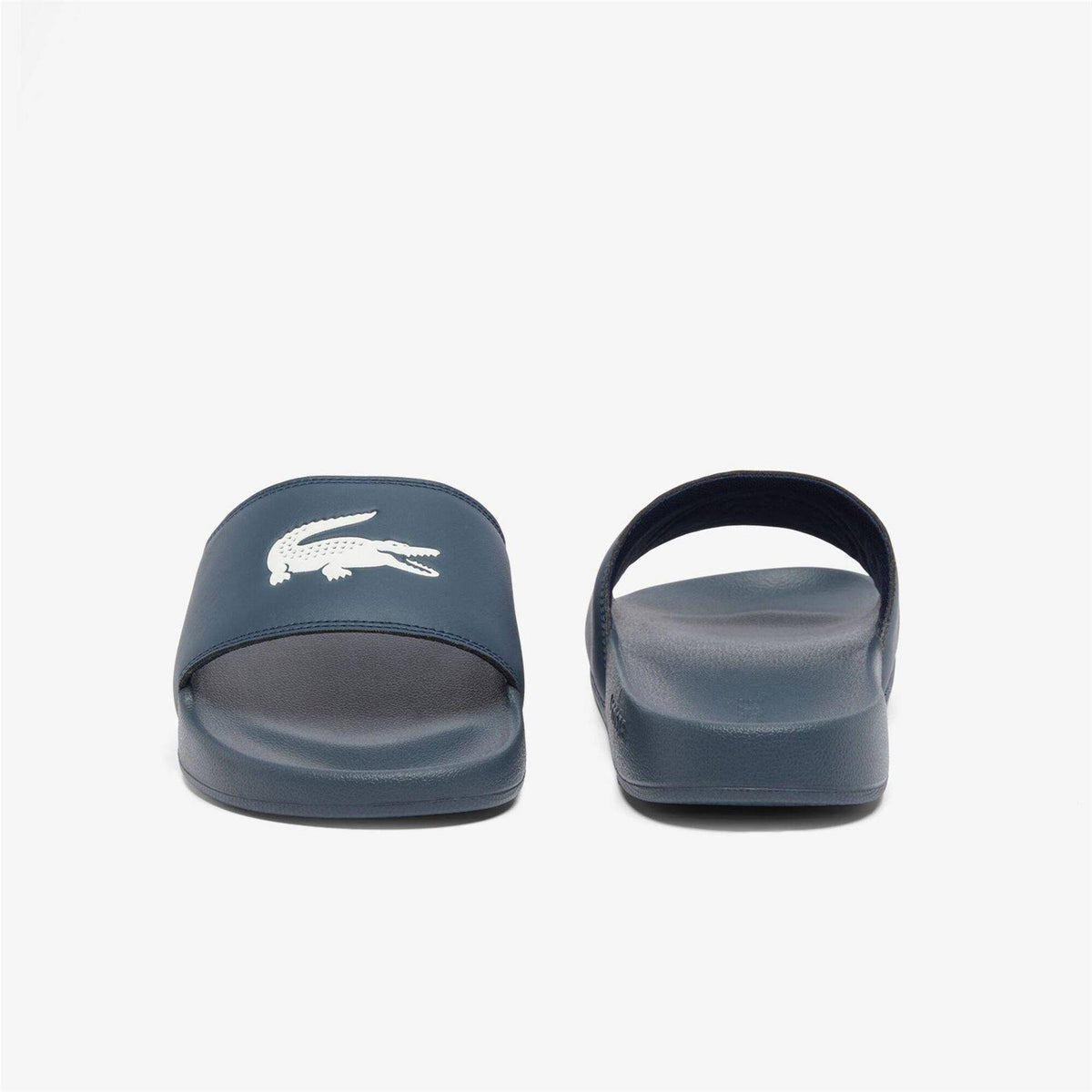 Lacoste Mens Serve Sliders Navy/White