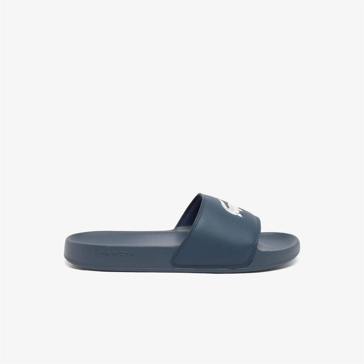 Lacoste Mens Serve Sliders Navy/White