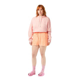 Lacoste Womens Fleece Shorts Orange