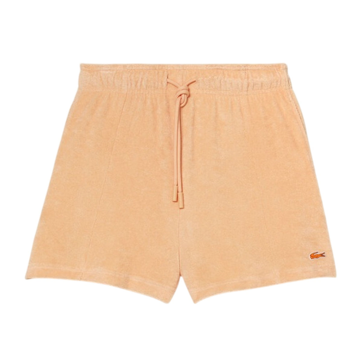 Lacoste Womens Fleece Shorts Orange