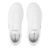 Lacoste Mens Lerond Pro Logo Leather Trainers Off White