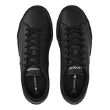 Lacoste Mens Lerond Pro Logo Leather Trainers Black