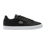 Lacoste Mens Lerond Pro Logo Leather Trainers Black/White