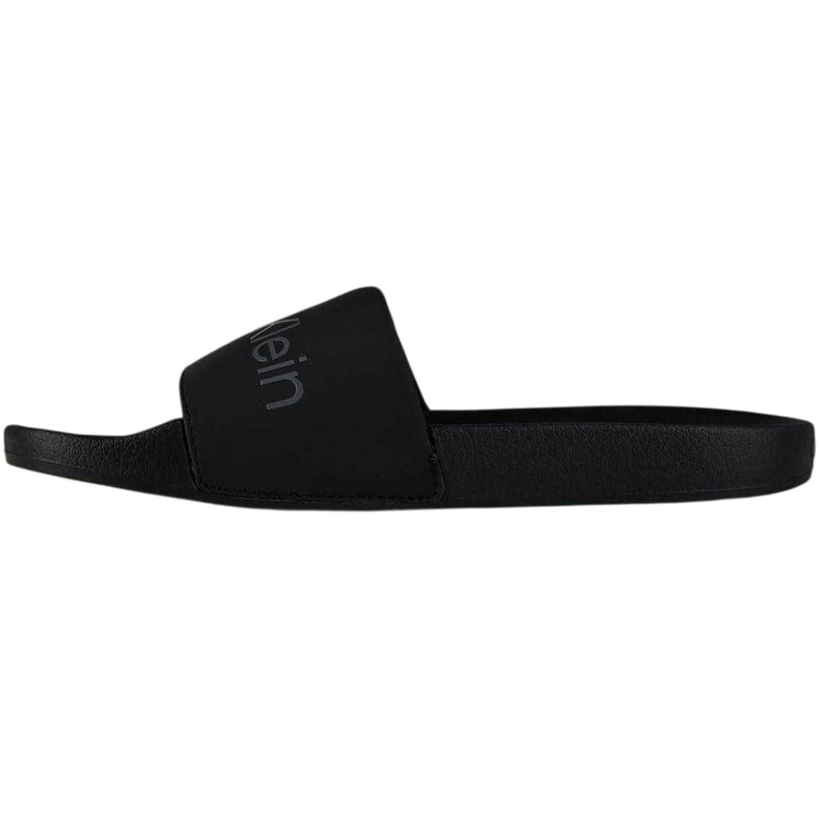 Calvin Klein Mens Flat Sliders Black/Grey