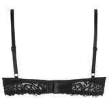 Calvin Klein Womens Attraction Lace Trim Push Up Bra Black