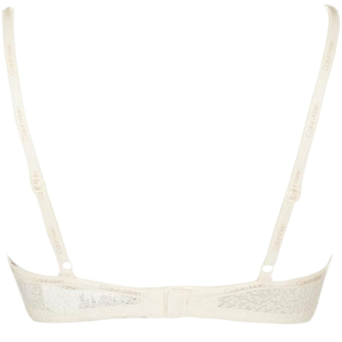 Calvin Klein Womens Attraction Lace Trim Push Up Bra Ivory