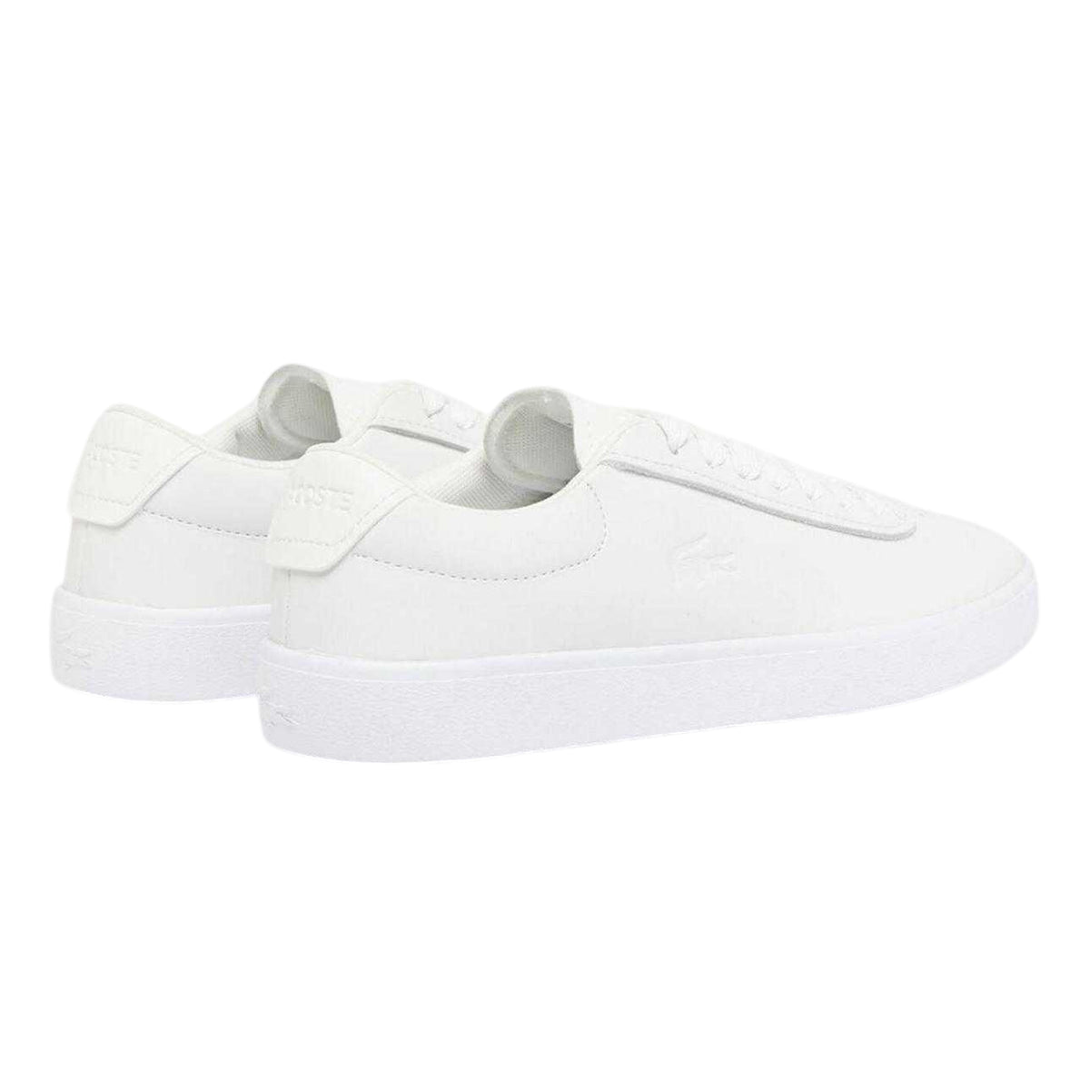 Lacoste Womens Baseshot Evo Leather Trainers White