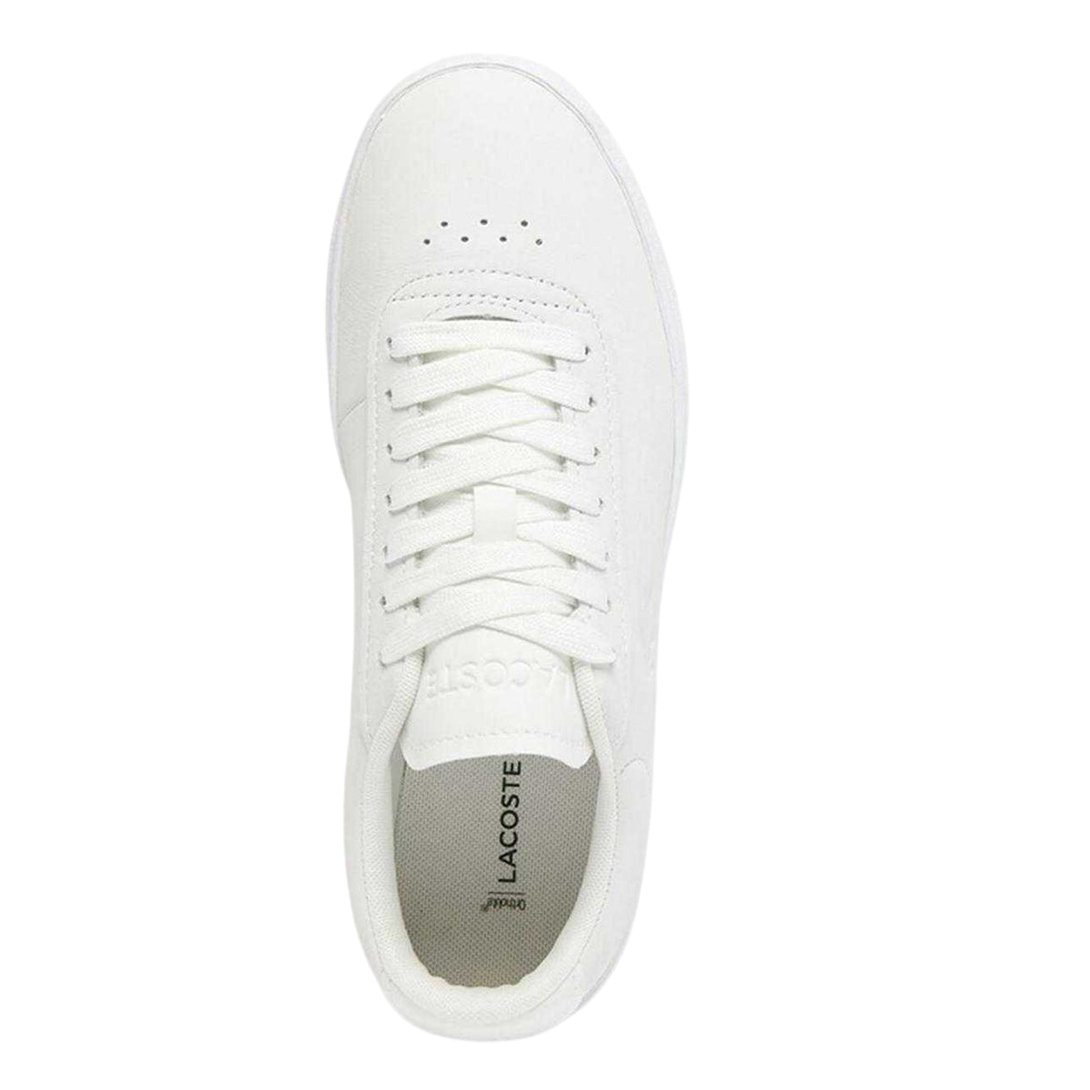 Lacoste Womens Baseshot Evo Leather Trainers White
