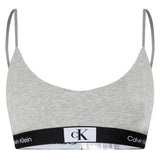 Calvin Klein Womens Triangle Spaghetti Strap Bralette Grey Heather