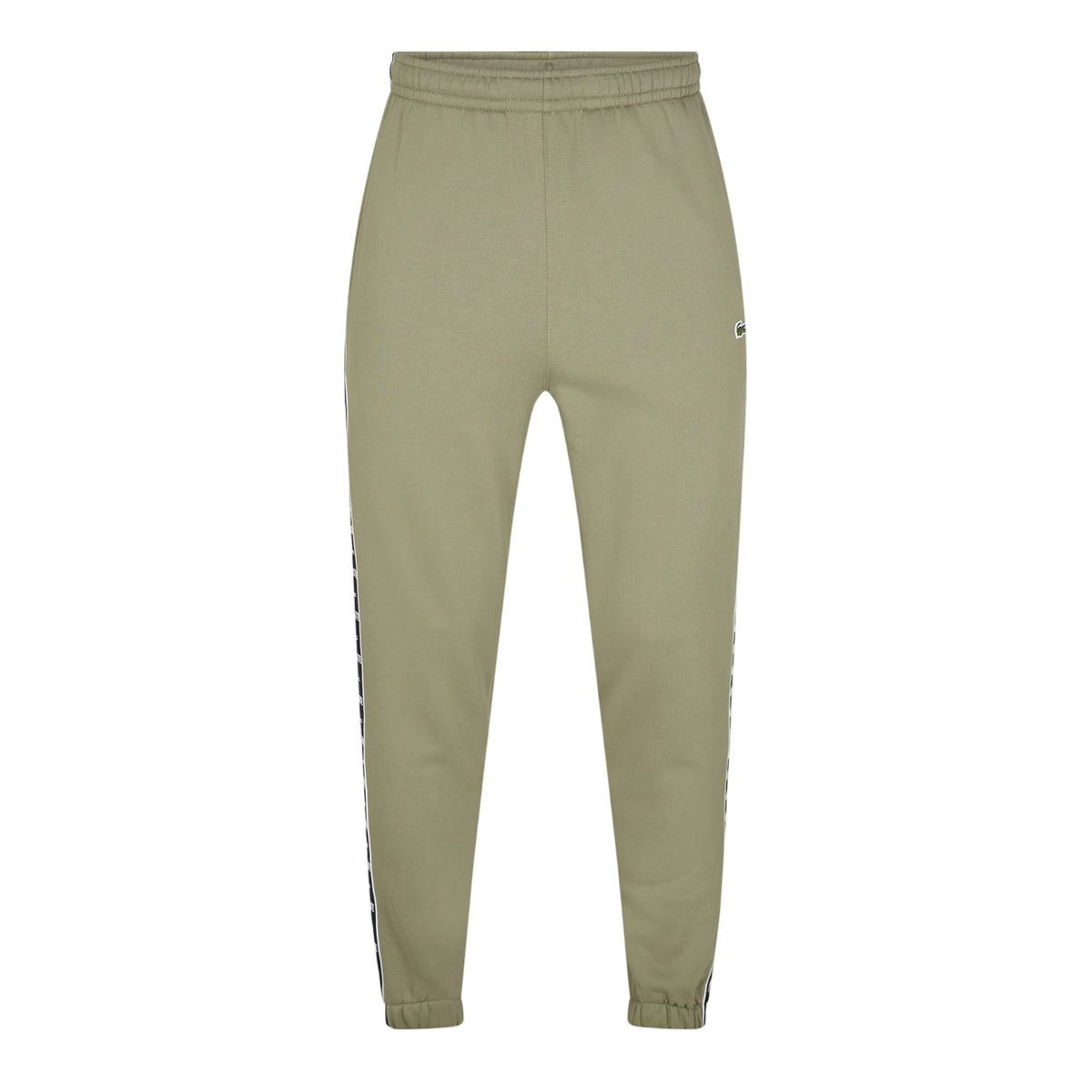 Lacoste Mens Side Stripe Slim Sweatpants Khaki Green