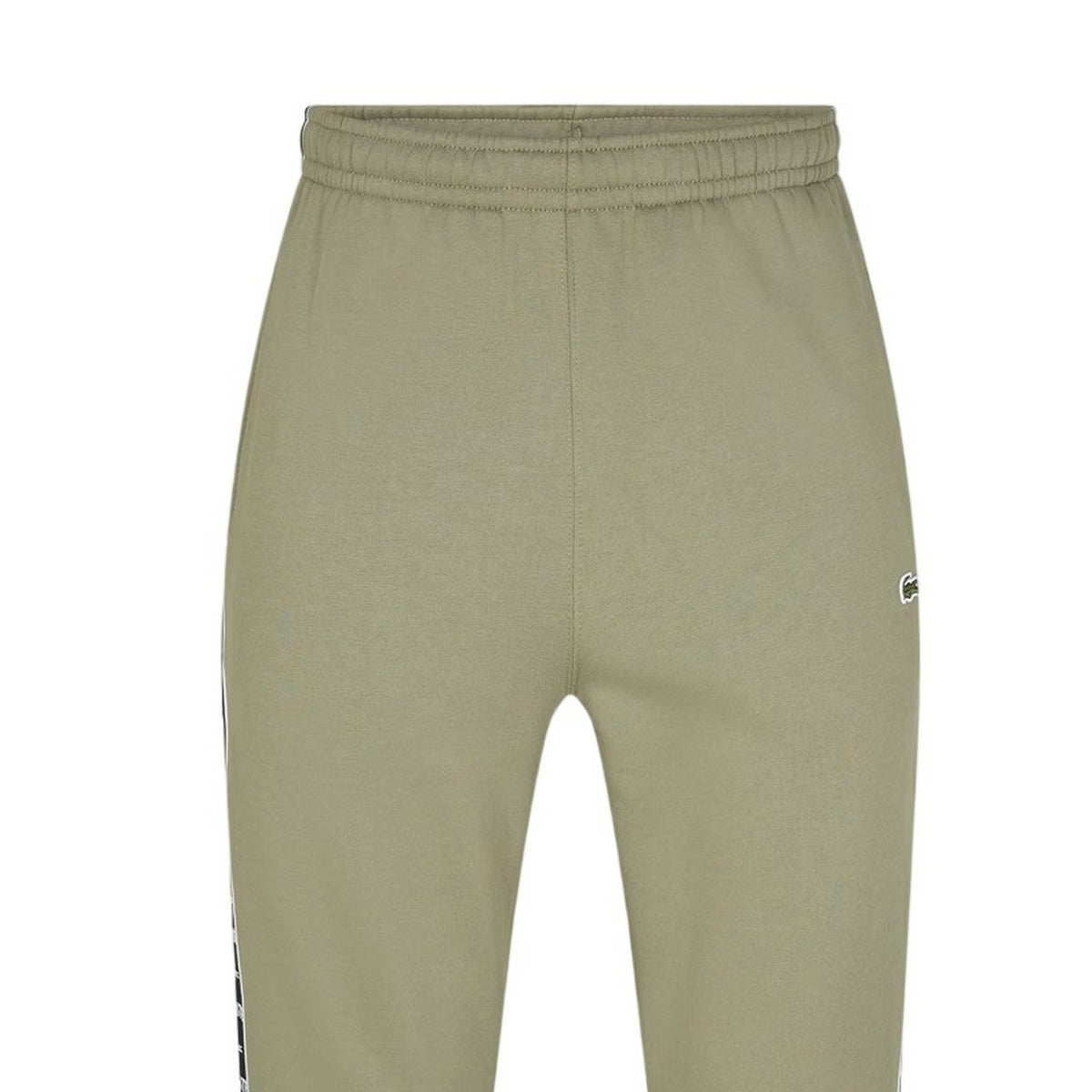 Lacoste Mens Side Stripe Slim Sweatpants Khaki Green