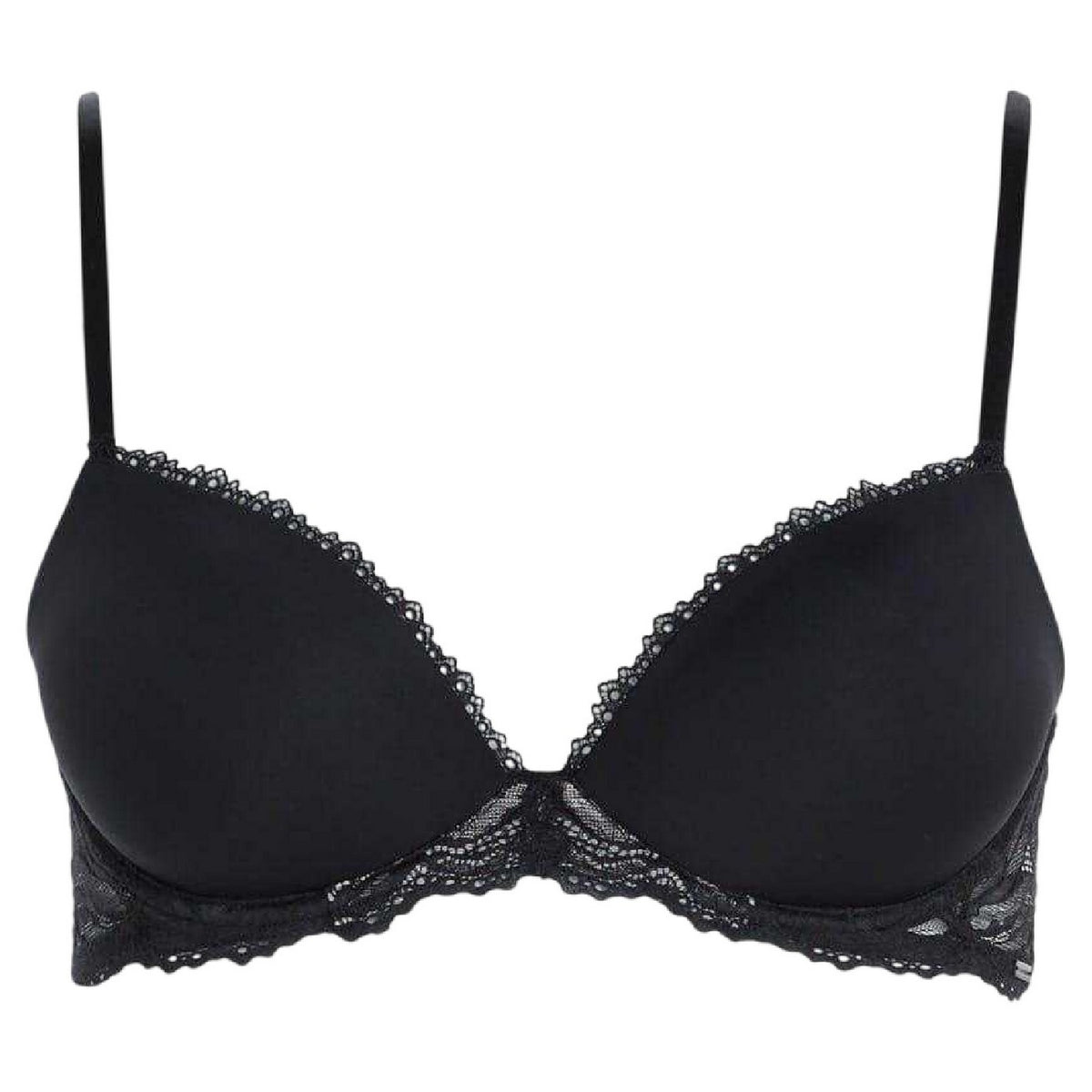 Calvin Klein Womens Demi Lace Bra Black
