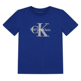 Calvin Klein Kids Logo Cotton T-Shirt Admiral Blue