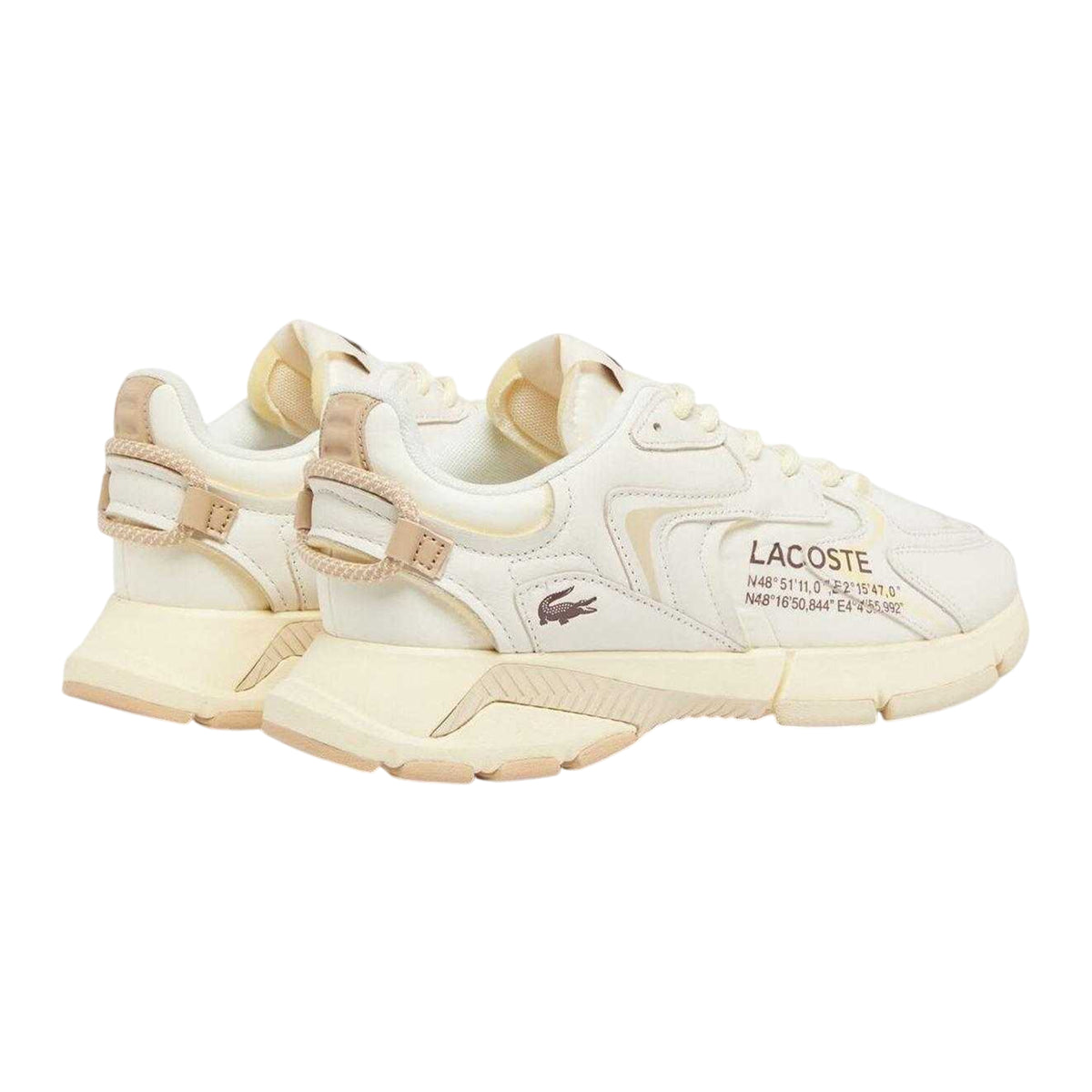 Lacoste Mens L003 Neo Leather Trainers Off White