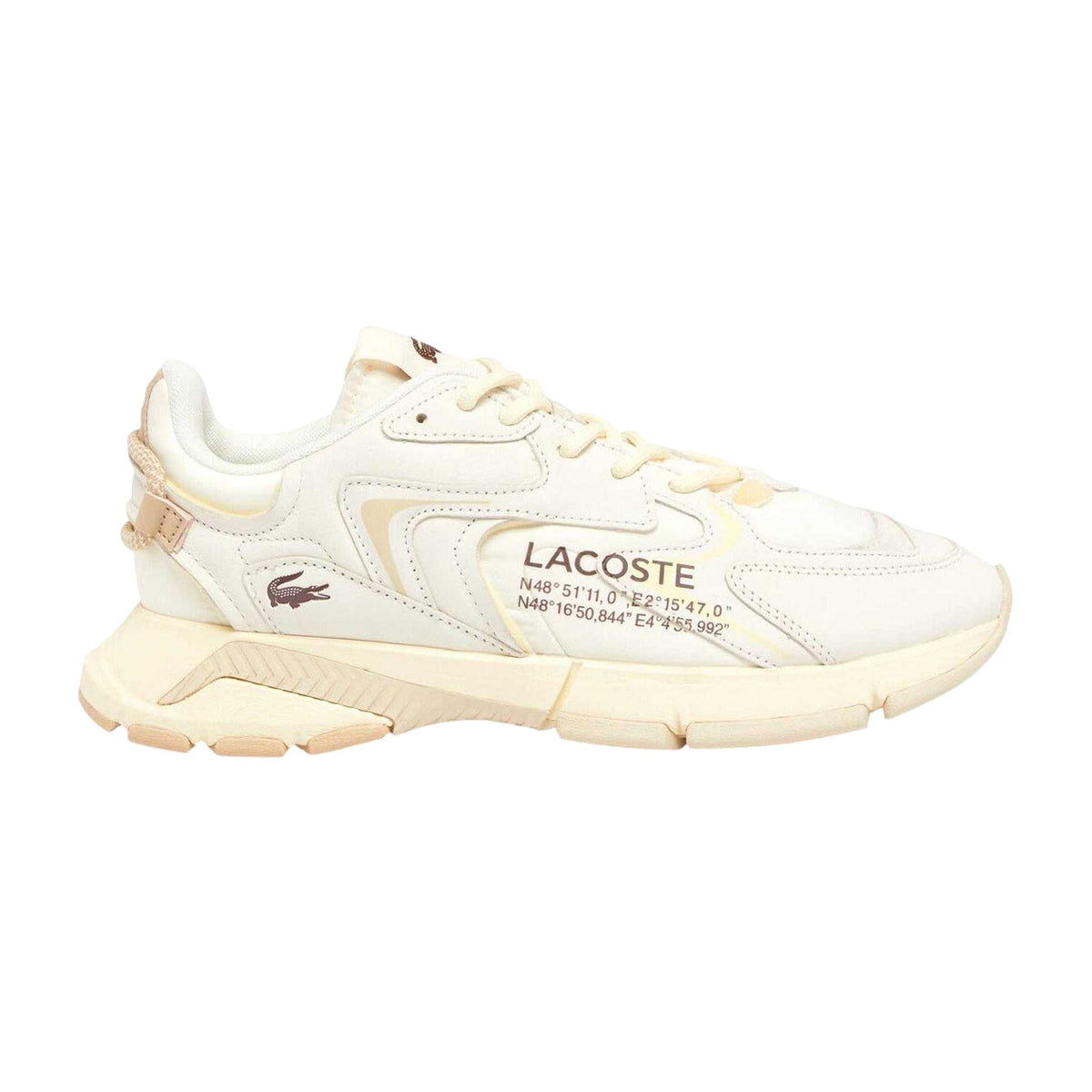 Lacoste Mens L003 Neo Leather Trainers Off White