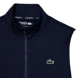 Lacoste Mens Interlock Full Zip Tennis Sweatshirt Navy/White