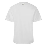 Lacoste Mens Croc Script Graphic Logo Classic T-Shirt White