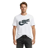 Lacoste Mens Croc Script Graphic Logo Classic T-Shirt White