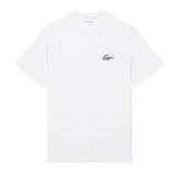 Lacoste Mens Croc Pyjama Top White