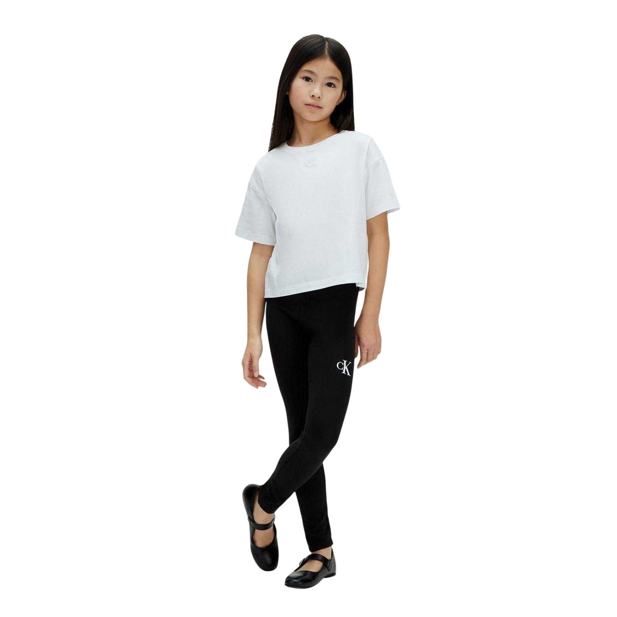 Calvin Klein Girls Jeans Logo Leggings Black