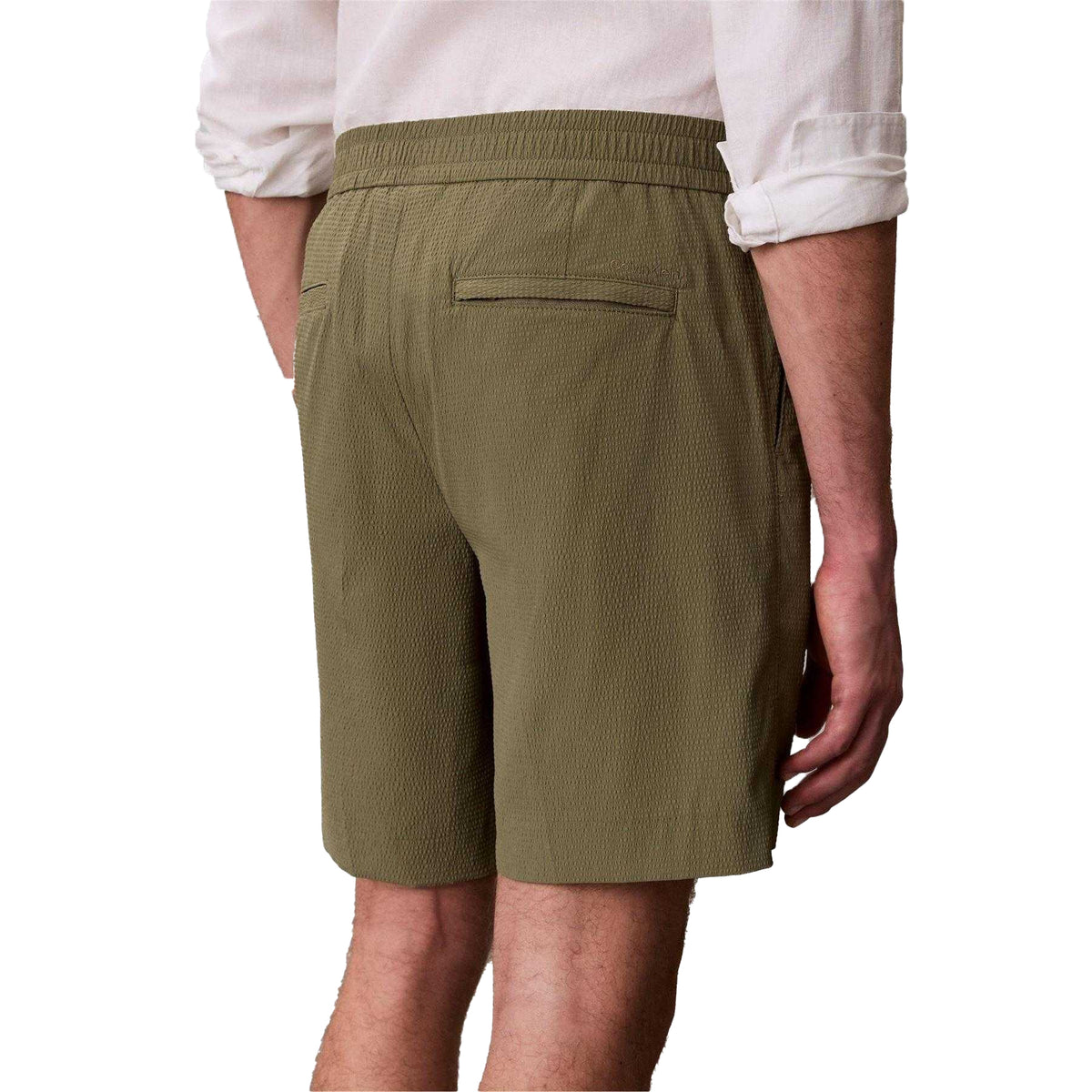 Calvin Klein Mens Straight Chino Shorts Deep Lichen Green