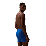 Calvin Klein Mens Cotton Blend Boxer Briefs (Pack of 3) Black/Grey/Blue