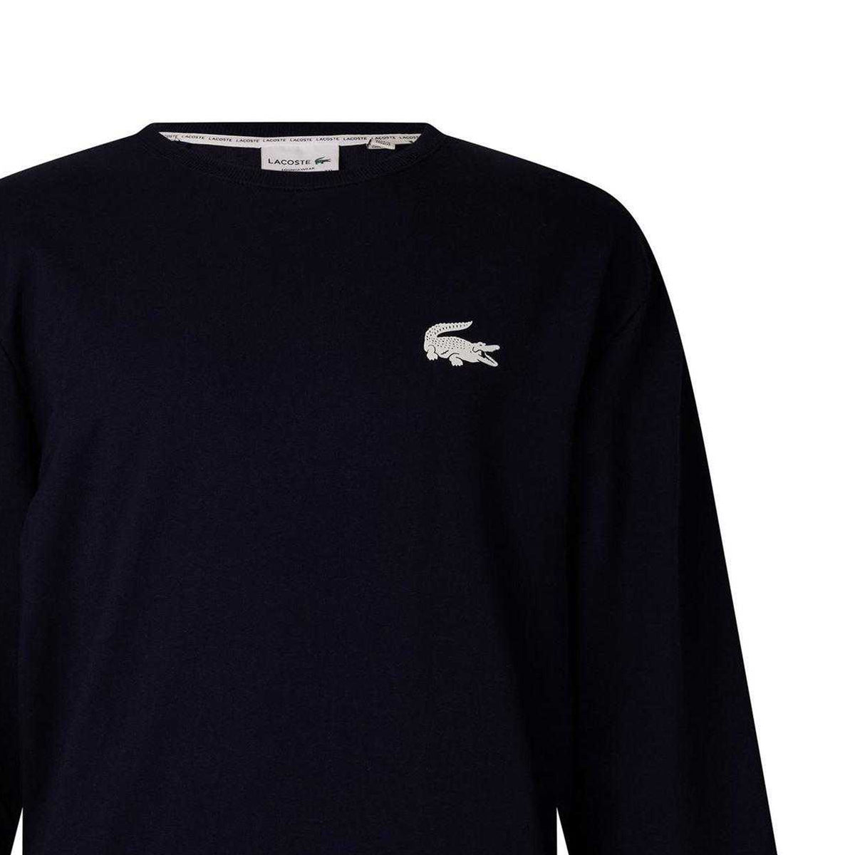 Lacoste Mens Logo Sweatshirt Navy