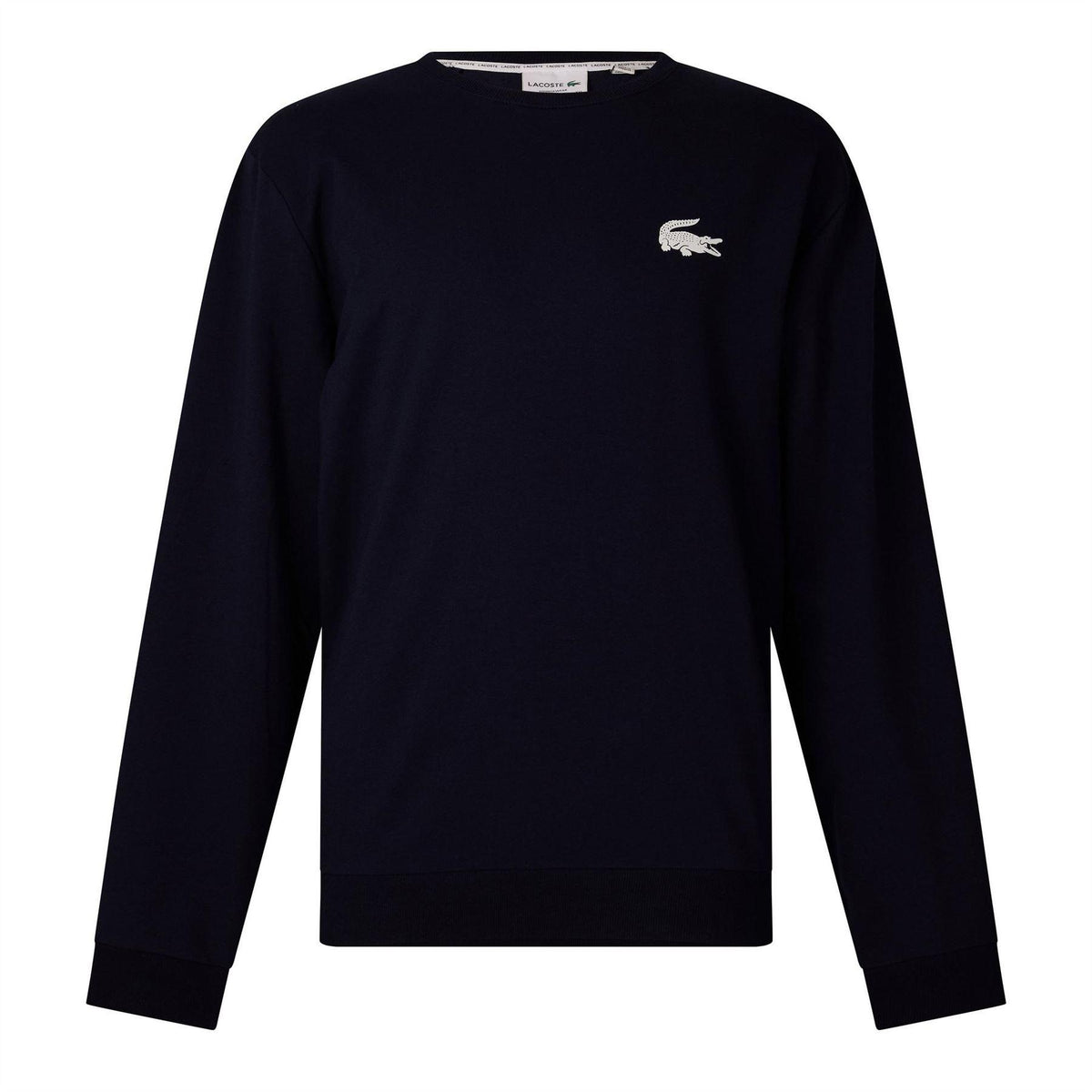 Lacoste Mens Logo Sweatshirt Navy