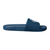 Calvin Klein Mens Logo Slip-on Flat Sliders Navy