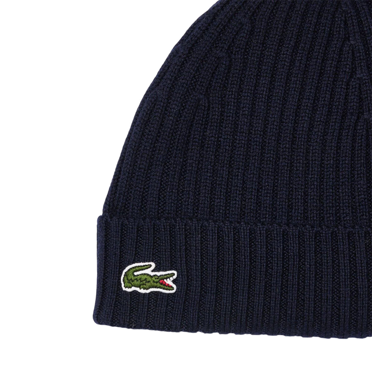 Lacoste Embroidered Logo Beanie Navy
