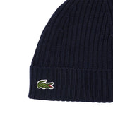 Lacoste Embroidered Logo Beanie Navy