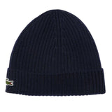 Lacoste Embroidered Logo Beanie Navy