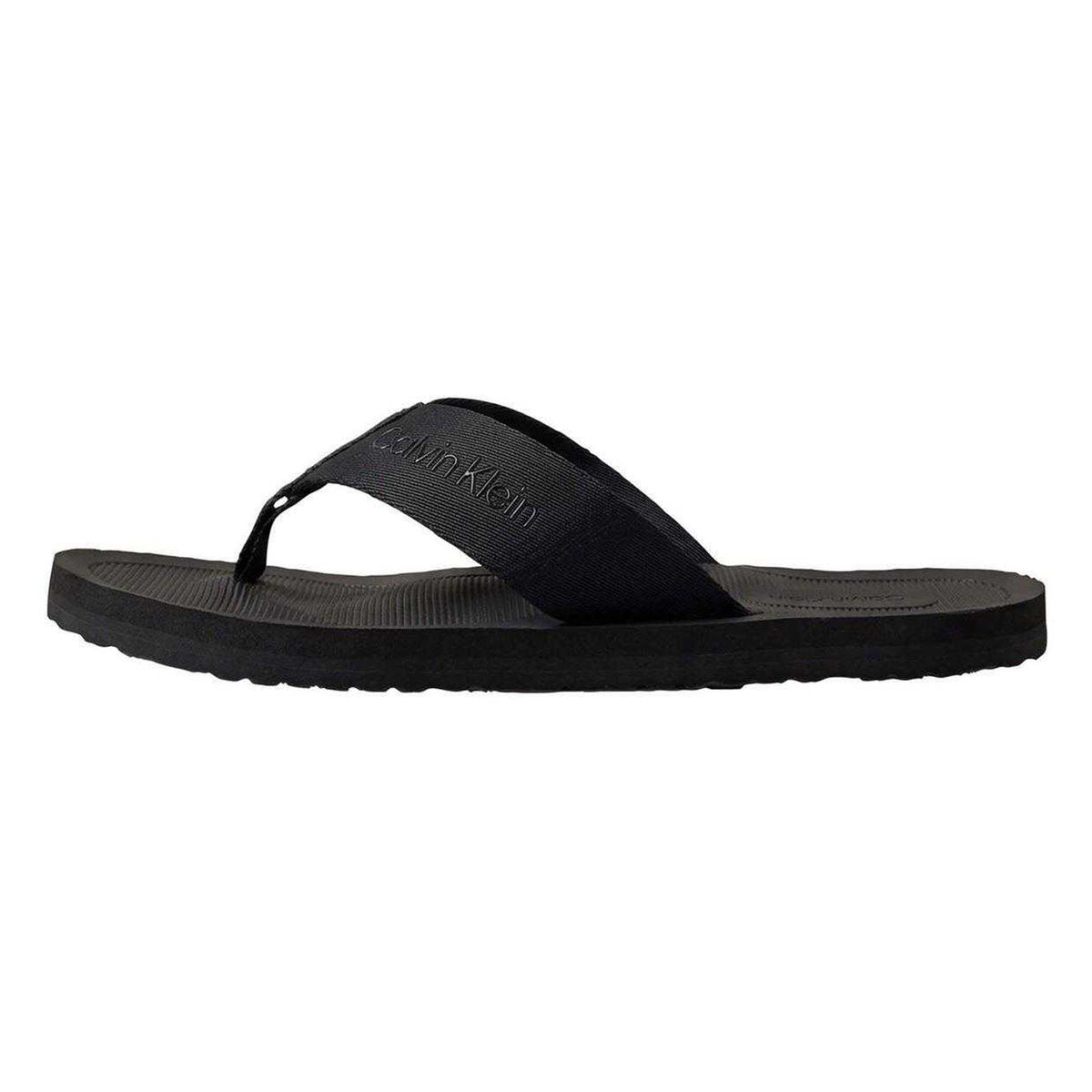 Calvin Klein Mens Flip Flops Triple Black