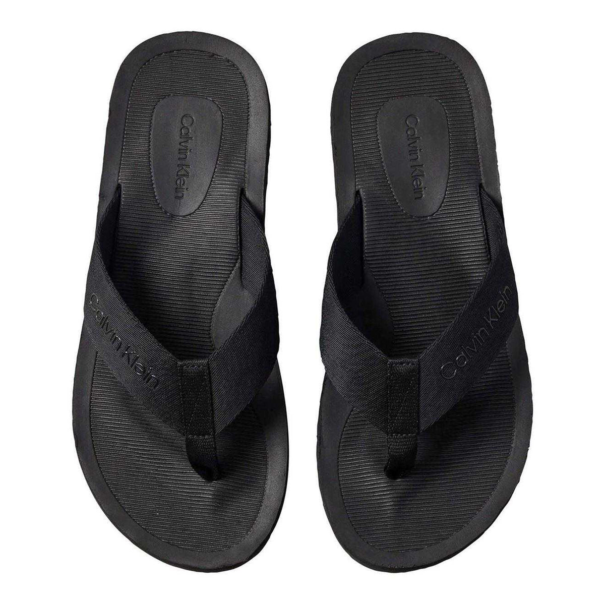 Calvin Klein Mens Flip Flops Triple Black