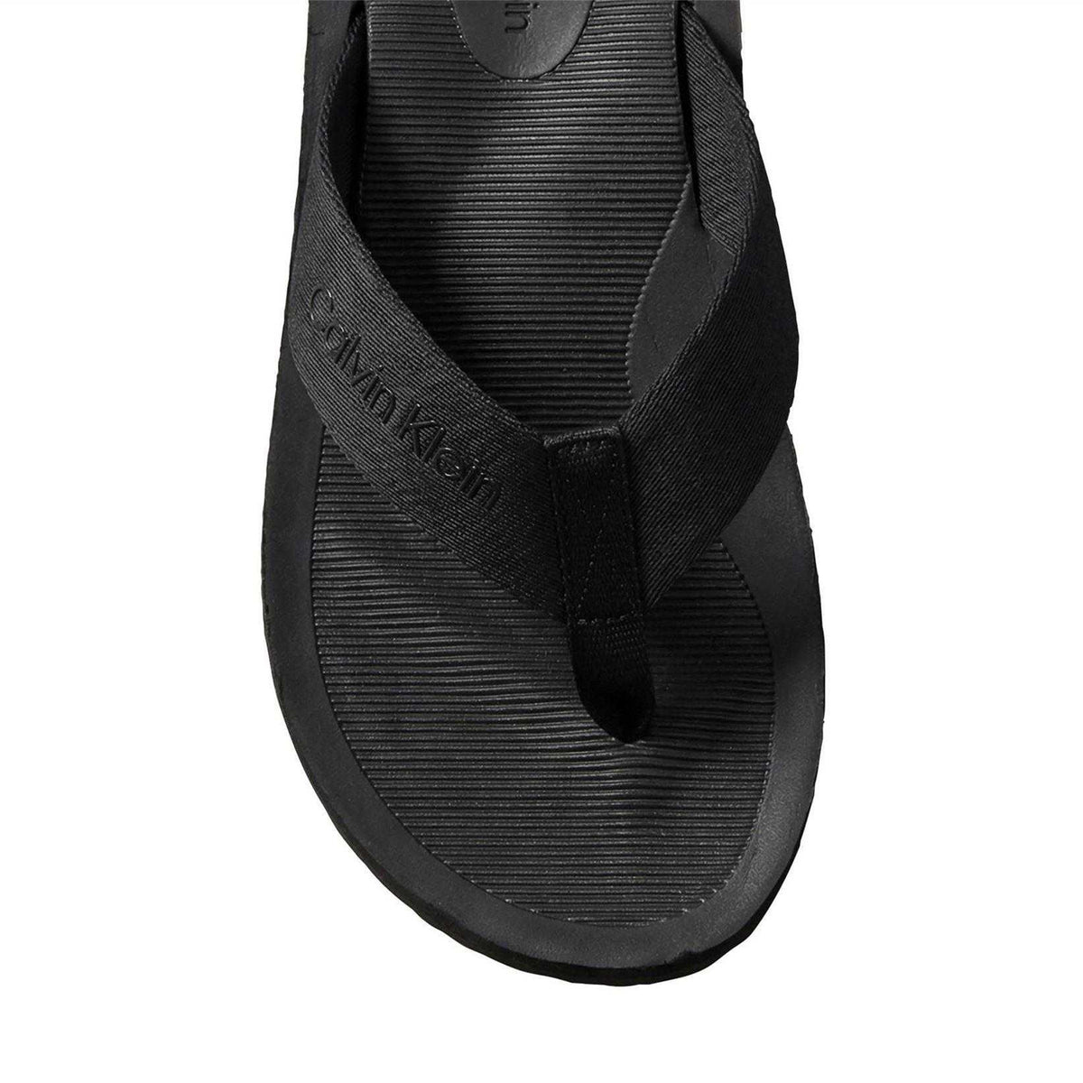 Calvin Klein Mens Flip Flops Triple Black