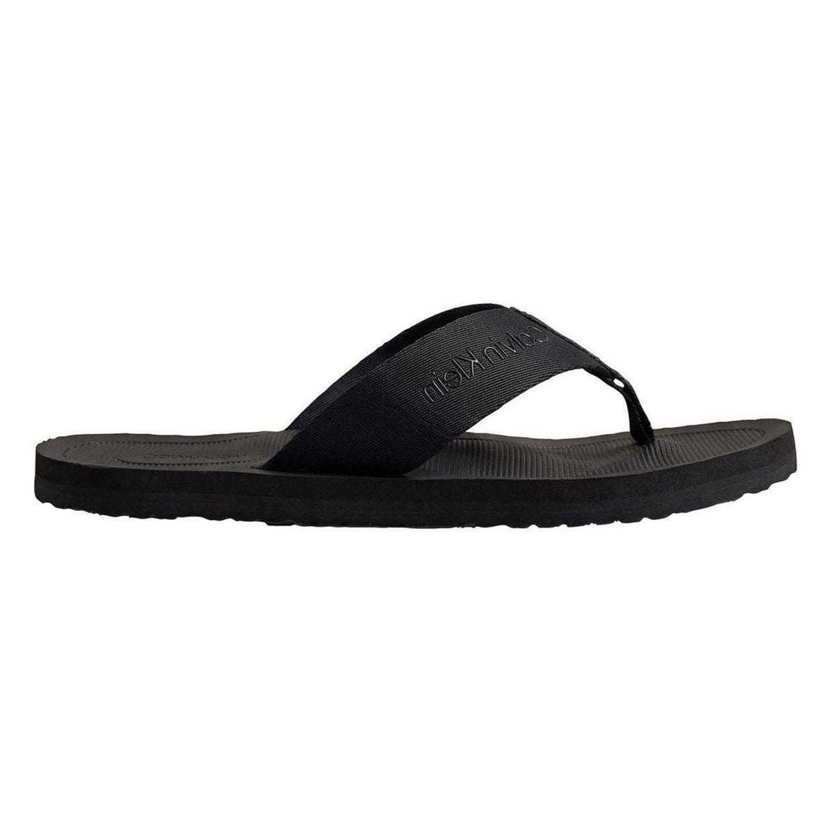Calvin Klein Mens Flip Flops Triple Black